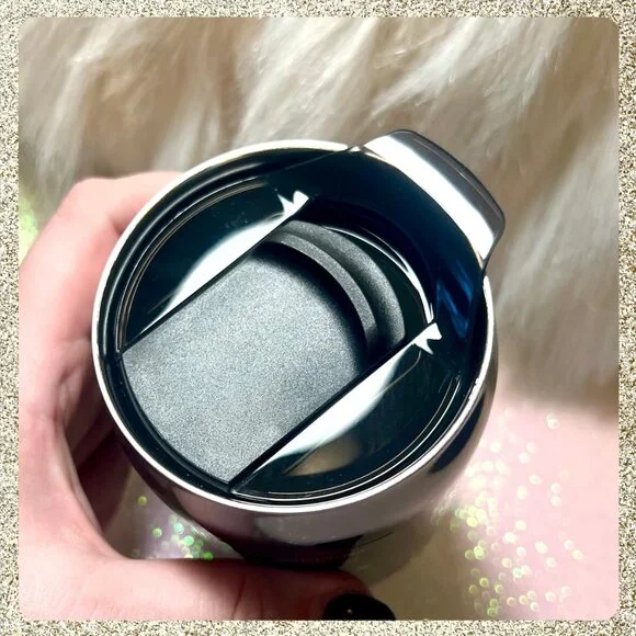 🌟🖤 NWT 2026 Starbucks High-Shine Gunmetal/Pewter SS 12oz Tumbler w/ Lid - Picture 5 of 7